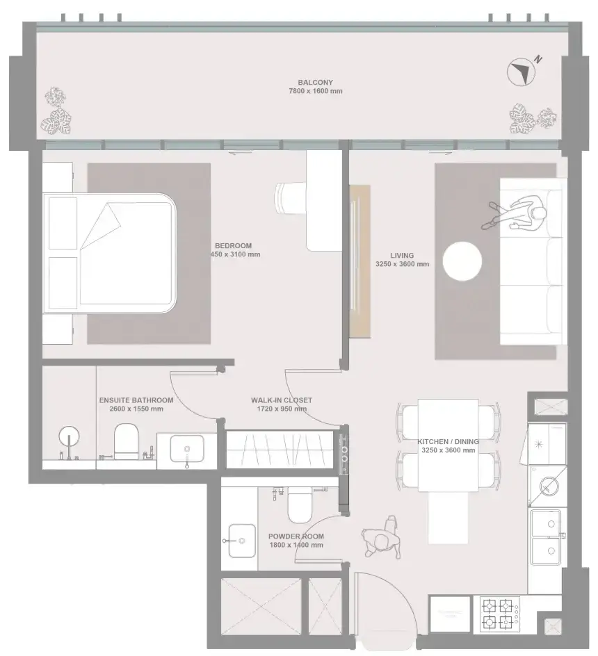 1 Bedroom apartments - Linea by Holm