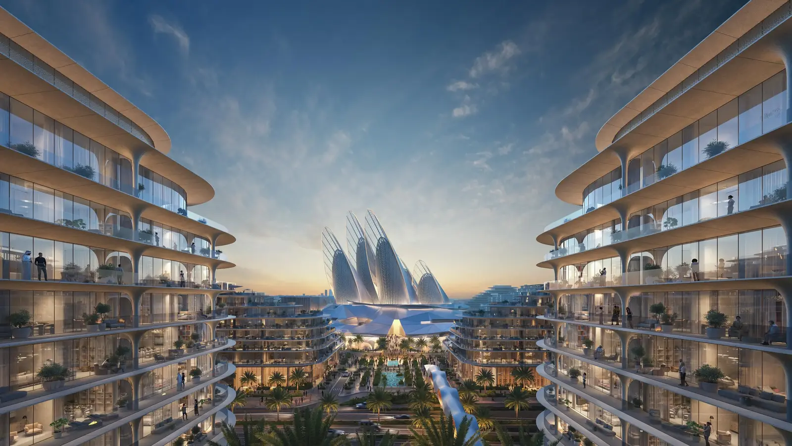 Aldar The Row Saadiyat premium residential exterior view
