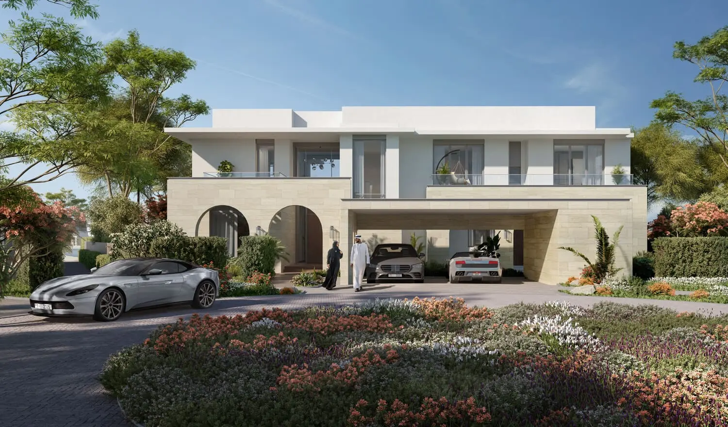 Elegant luxury villa façade at Ramhan Island Villas Phase 2 & 3, Ramhan Island, Abu Dhabi