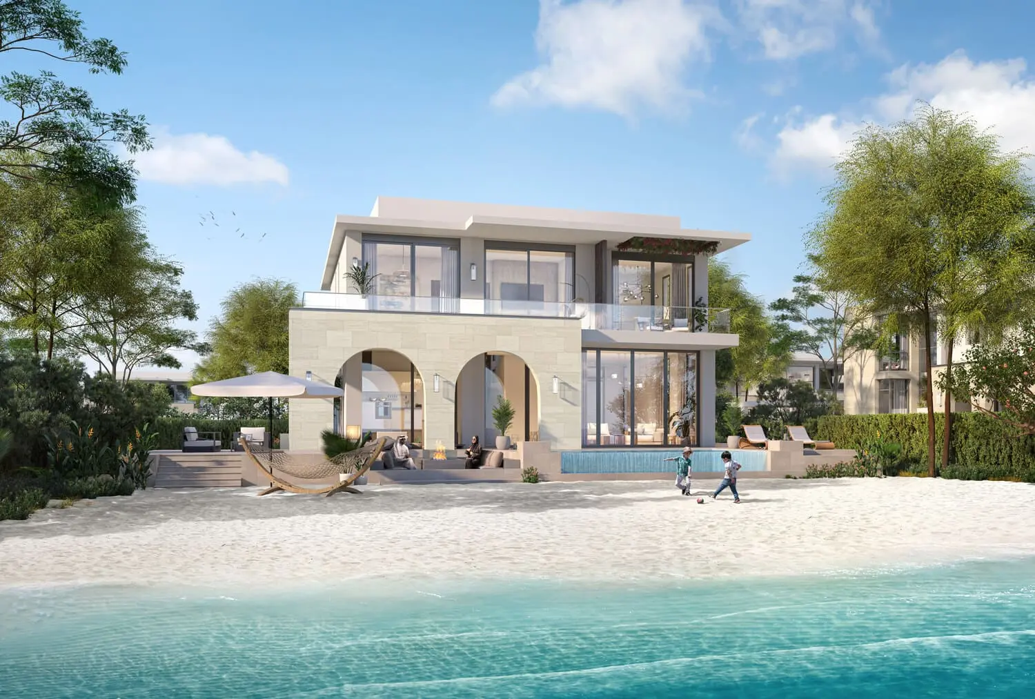 Contemporary luxury villa with panoramic views at Ramhan Island Villas Phase 2 & 3