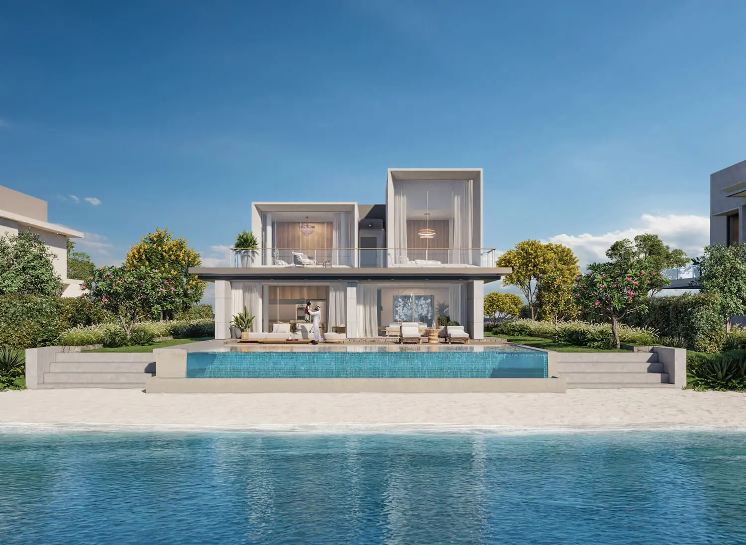 High-end waterfront villa building at Ramhan Island Villas Phase 2 & 3, Abu Dhabi