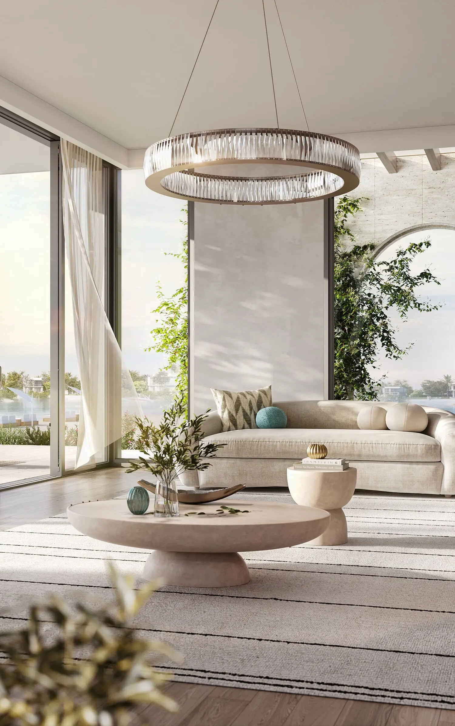 Luxury living room interior at Ramhan Island Villas Phase 2 & 3, Ramhan Island, Abu Dhabi