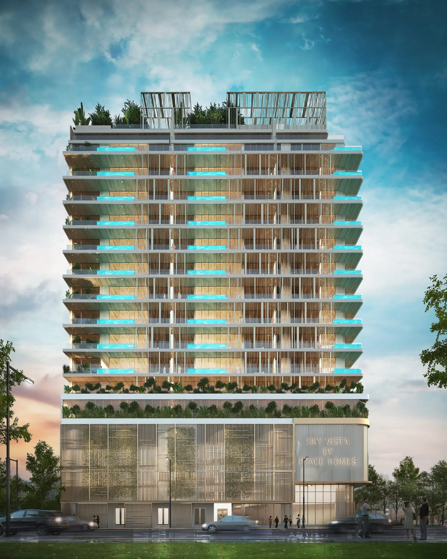 Sky Vista in Jumeirah Village Circle (JVC) by Peace Homes Development - Exterior Image 1