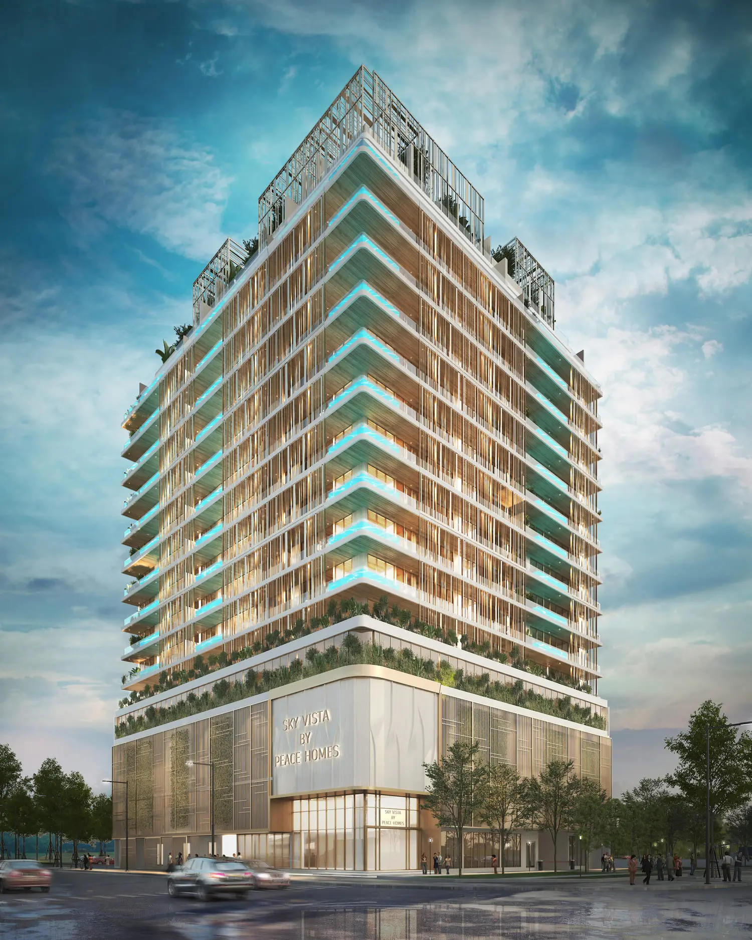 Sky Vista in Jumeirah Village Circle (JVC) by Peace Homes Development - Exterior Image 3