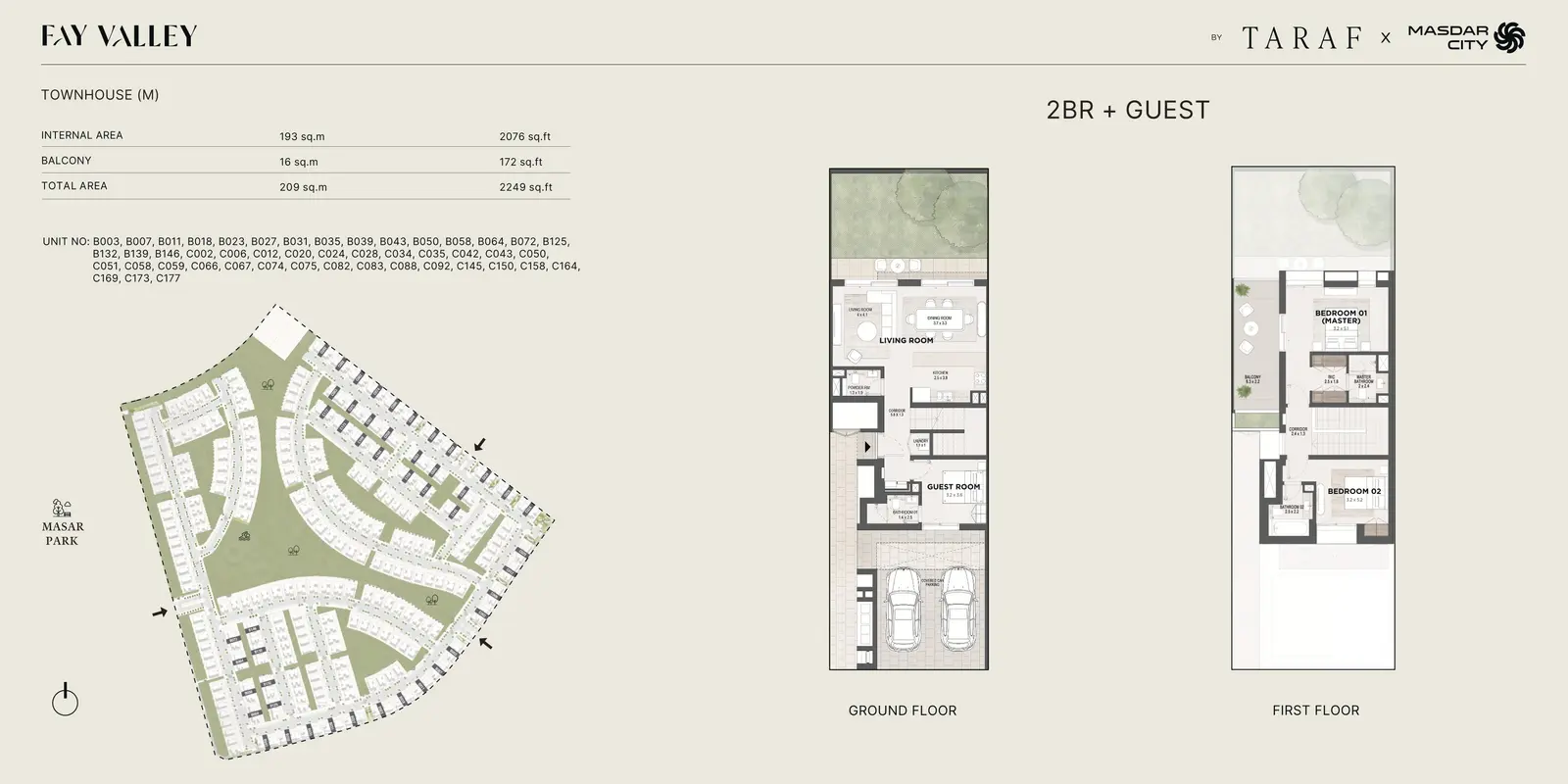 2 Bedroom + Guest