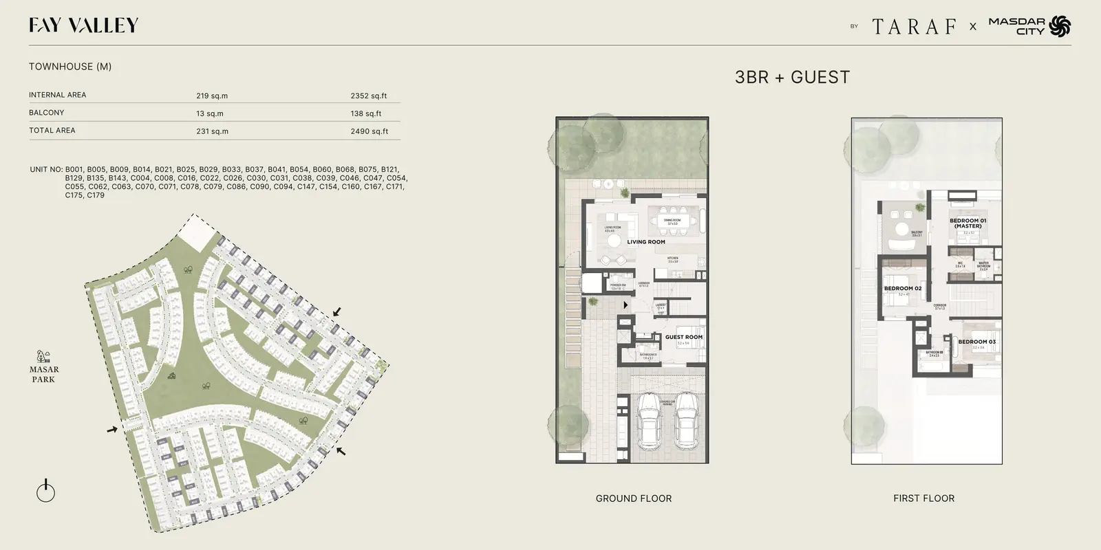 3 Bedroom + Guest(M)