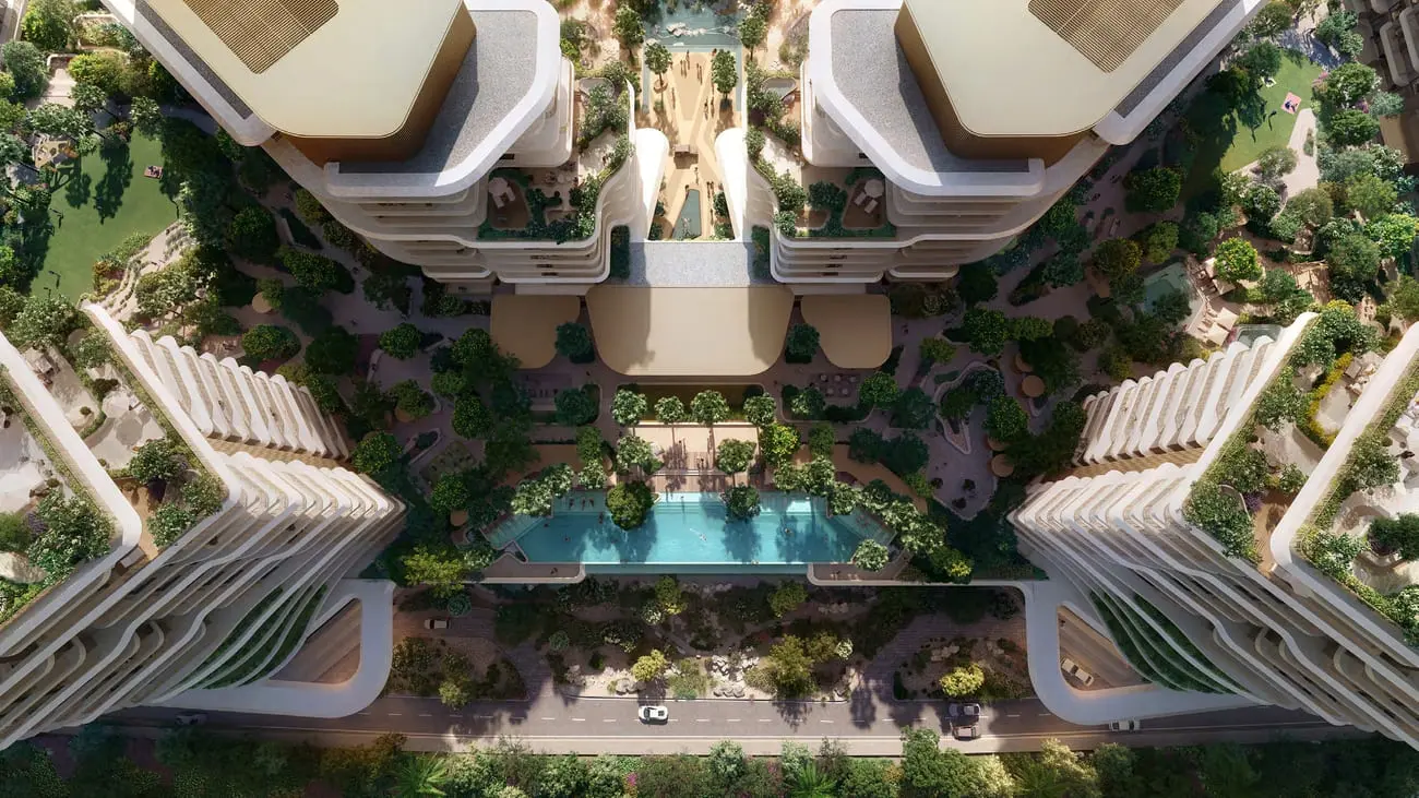 Verdes by Haven in Dubai Land Residence by Aldar Properties - Exterior Image 1