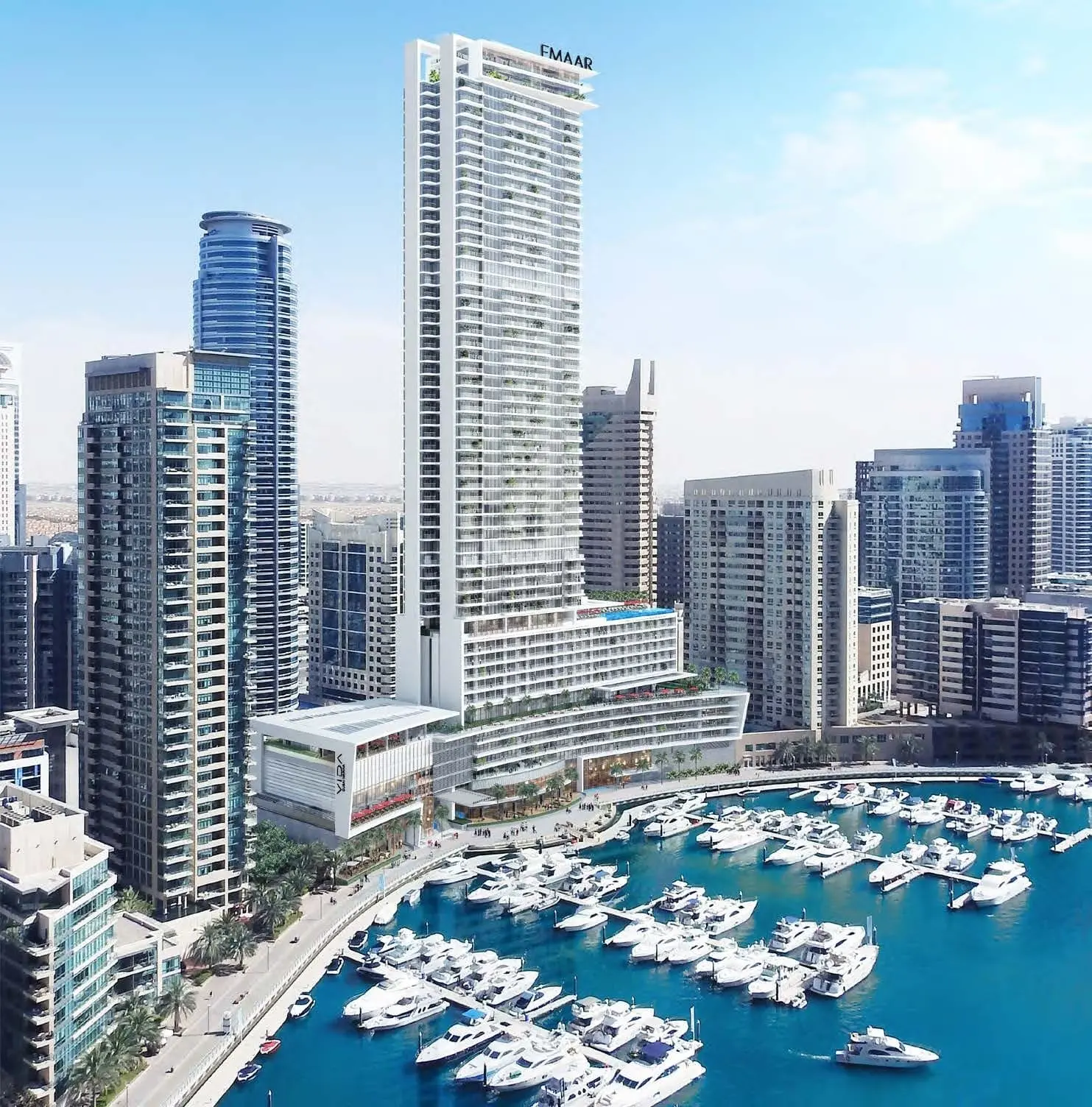 Vida Dubai Marina in Dubai Marina by EMAAR - Exterior Image 3