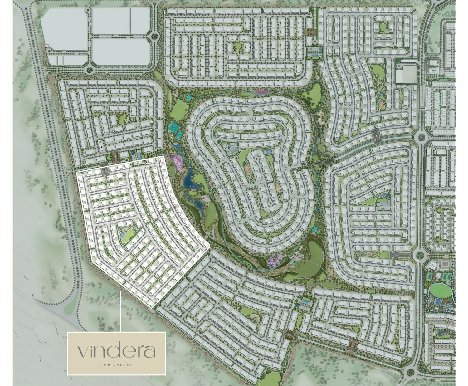 Vindera at The Valley master plan