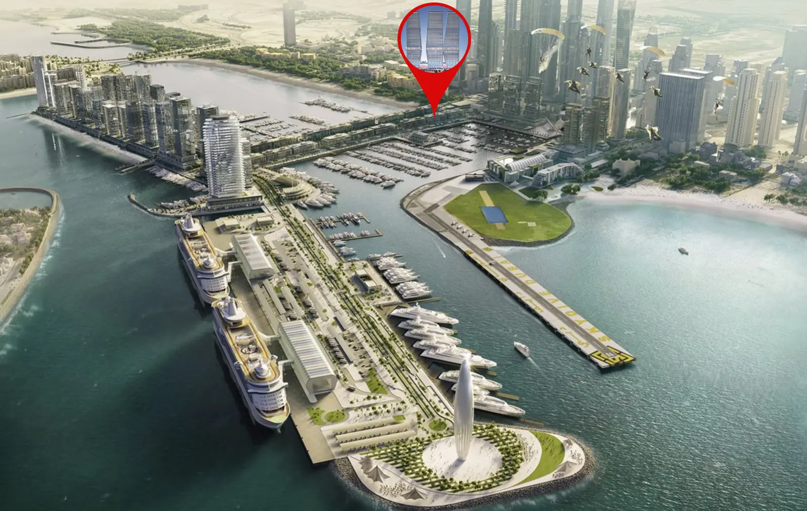 W The Residences by Arada master plan