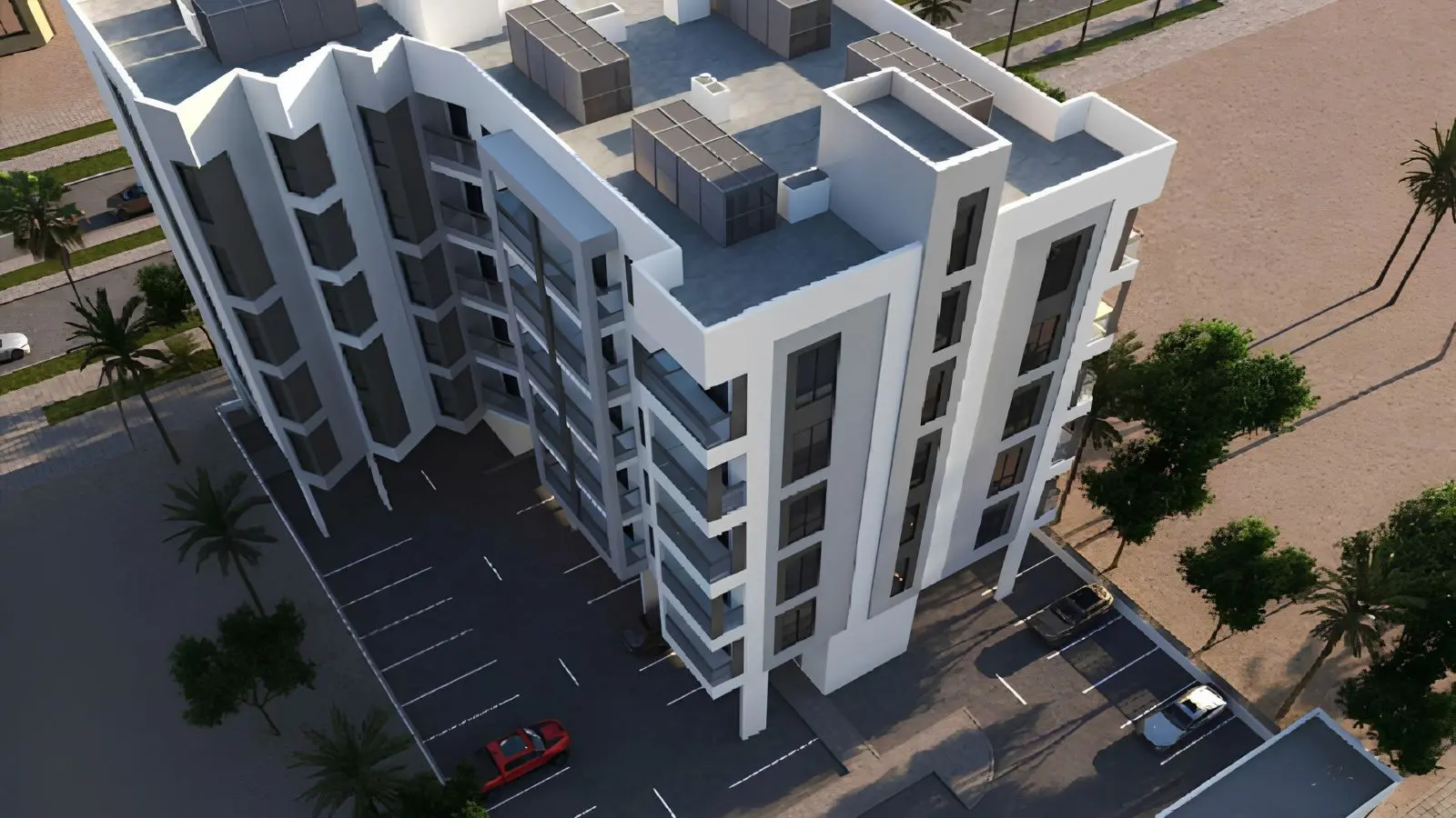 Al Reeman View apartment development in Al Shamkha featuring stylish exteriors and contemporary living spaces.