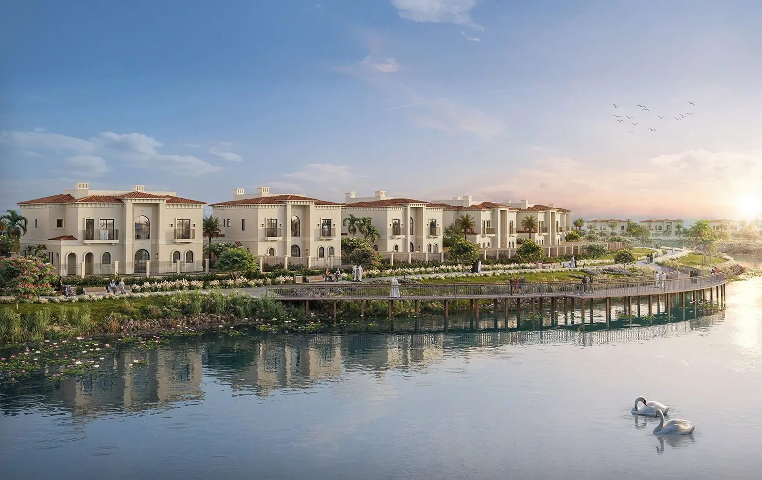 Marbella by Bloom Living luxury villas in Zayed City Abu Dhabi with Spanish-inspired architecture and lakeside community living.