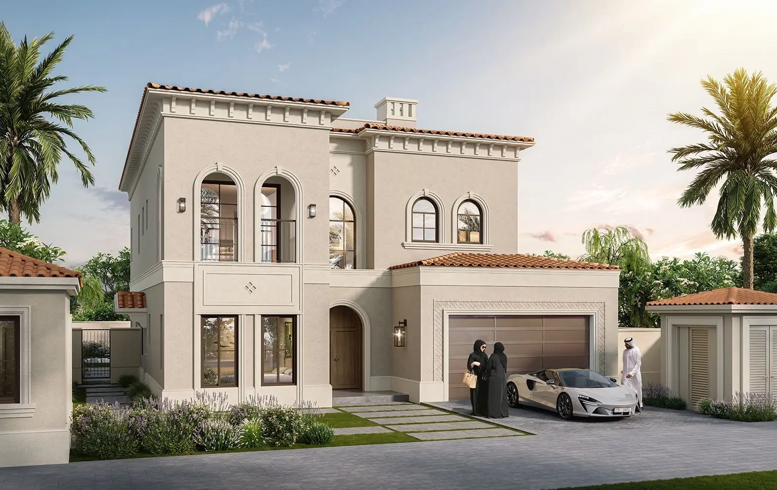 Marbella Bloom Living Zayed City Abu Dhabi premium Mediterranean villas with elegant architectural details