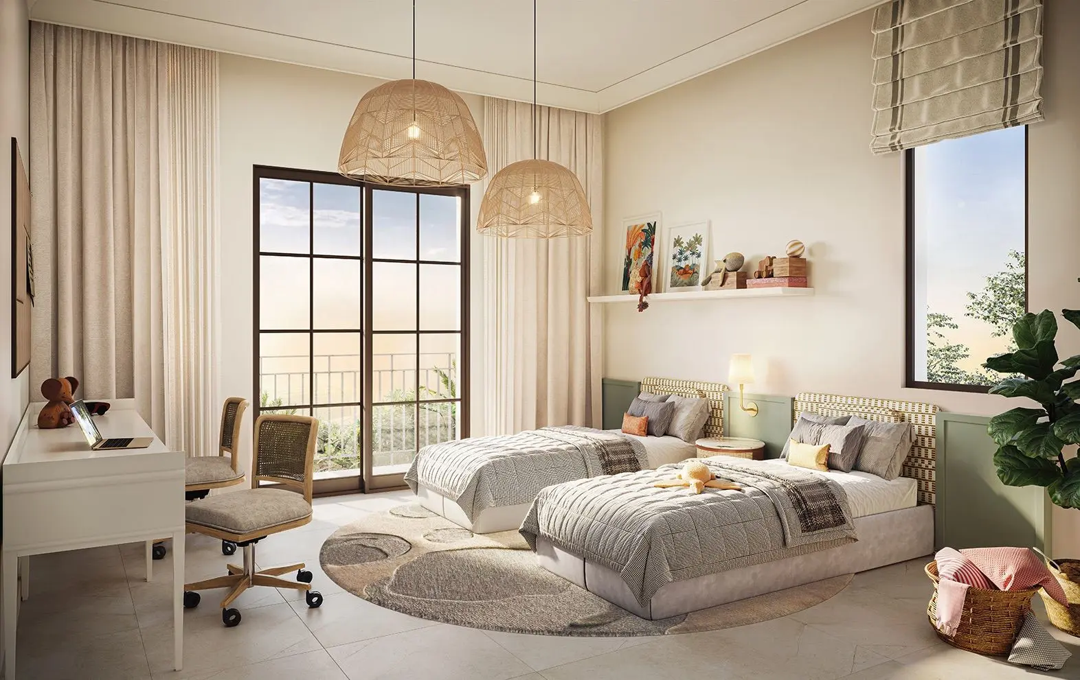 Marbella Bloom Living Zayed City Abu Dhabi modern villa interior showcasing premium family kitchen area.