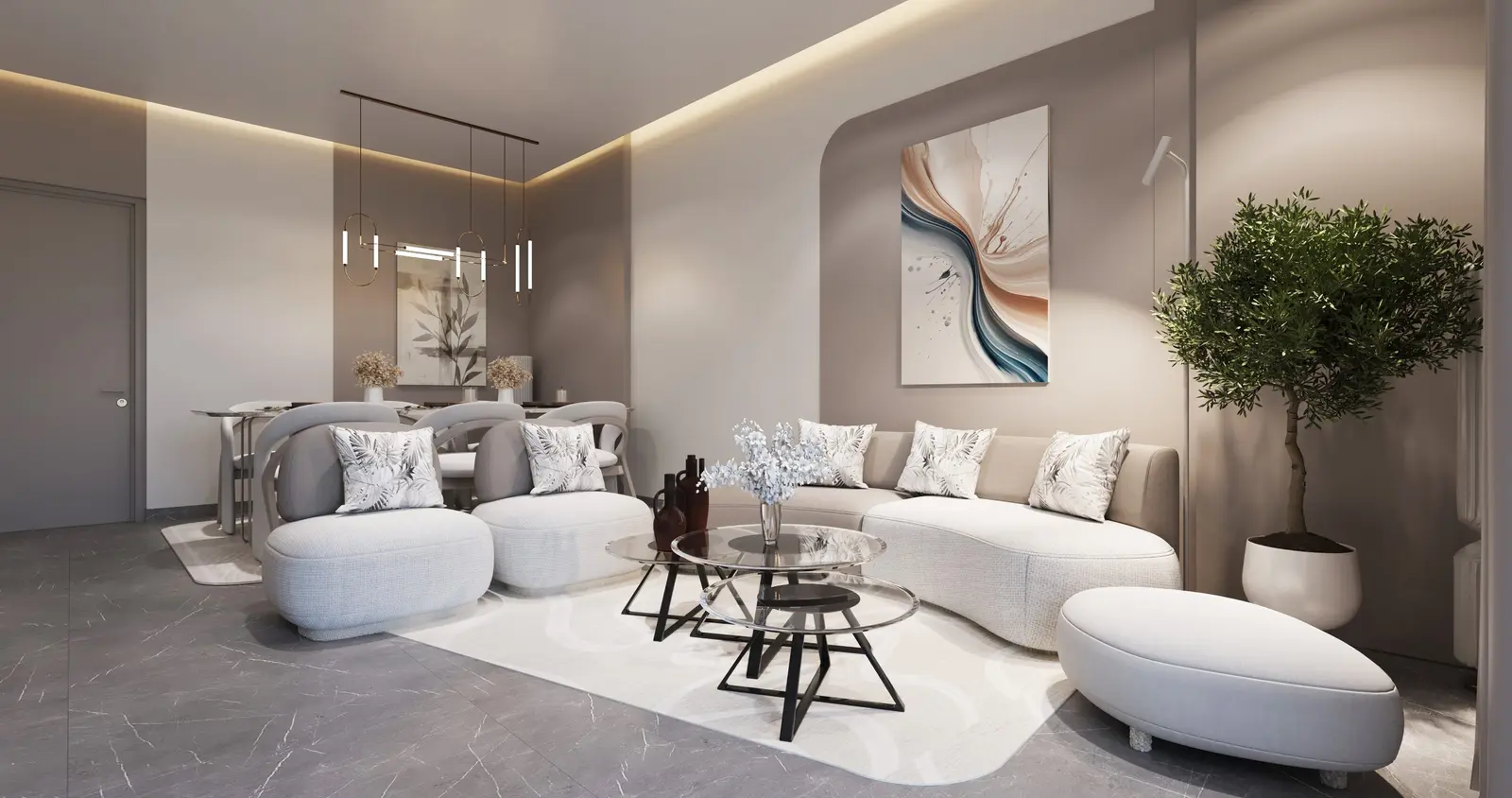 ICONA Residence Al Reeman Abu Dhabi premium apartment interiors featuring spacious layouts and contemporary aesthetics