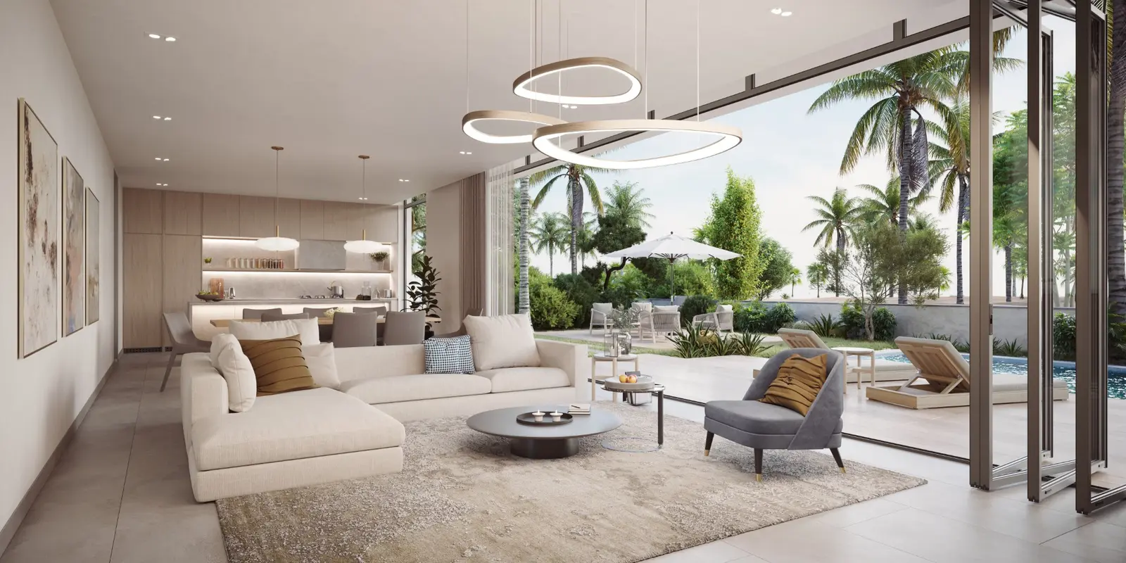 Qasr Al Jurf 3B at Al Jurf Abu Dhabi featuring stylish bedrooms and refined residential interior architecture