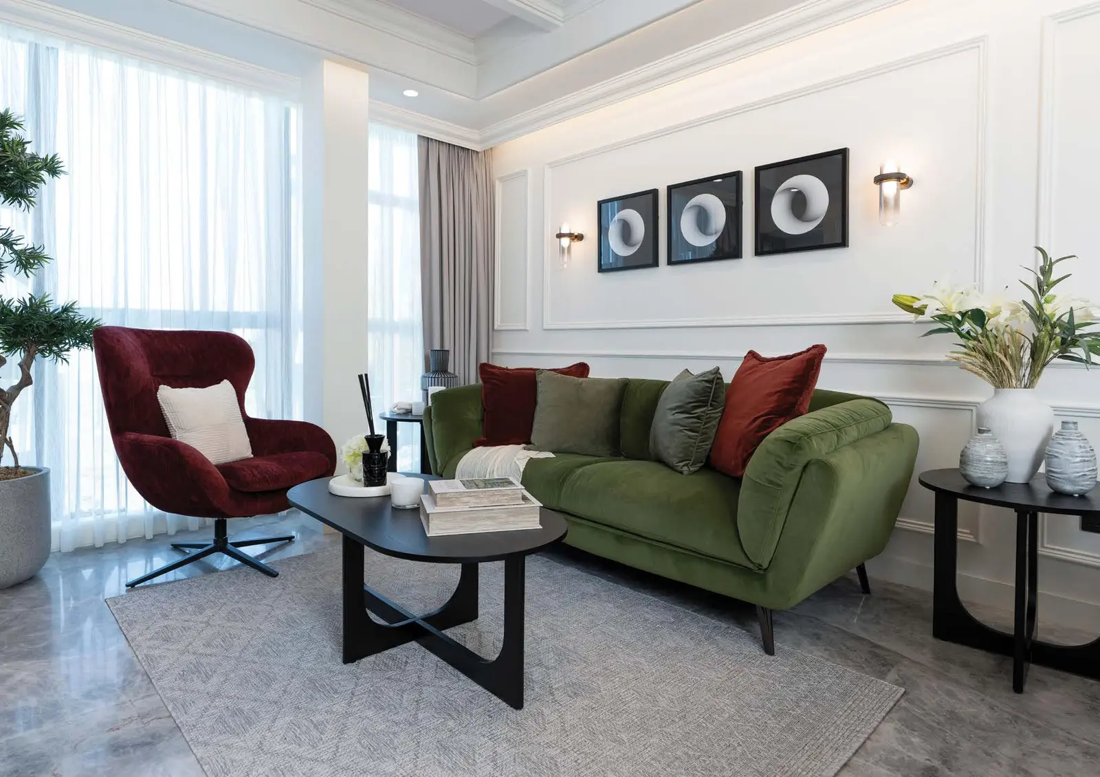 Bab Al Qasr Garden Residence 65 Masdar City Abu Dhabi fully furnished luxury residences with modern aesthetics