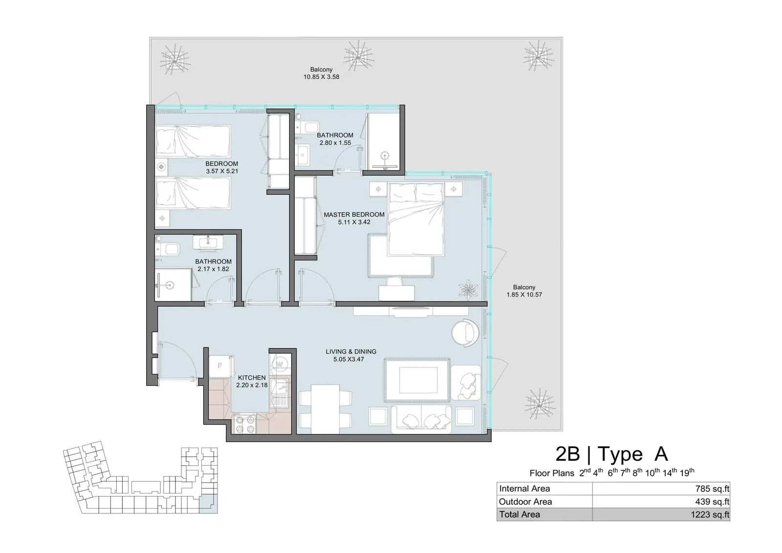 2 Bedroom Apartment Type A