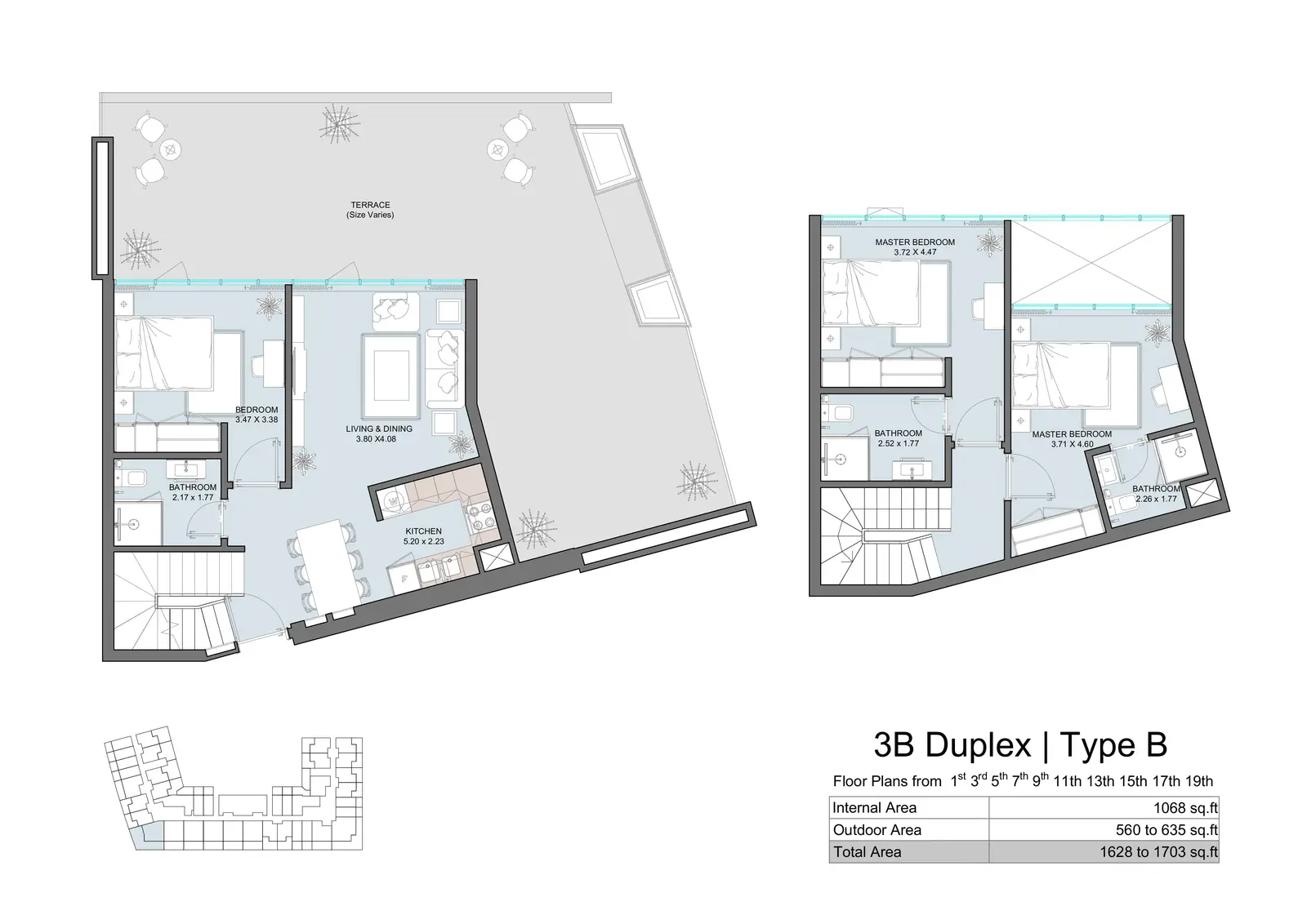 3 Bedroom Duplex Apartment Type B