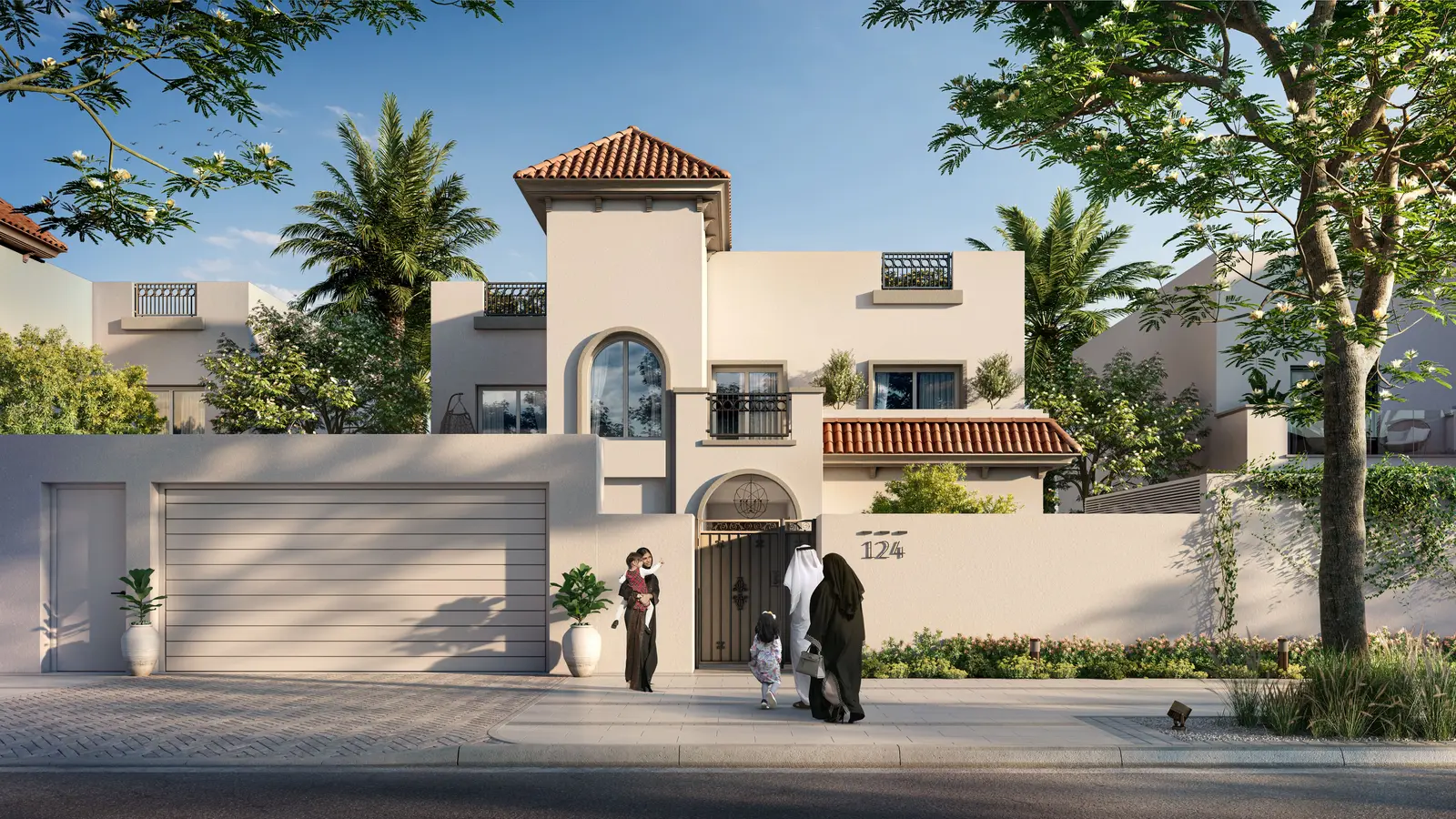 Spacious bedroom layouts inside Fay Al Reeman villas offering ultimate comfort