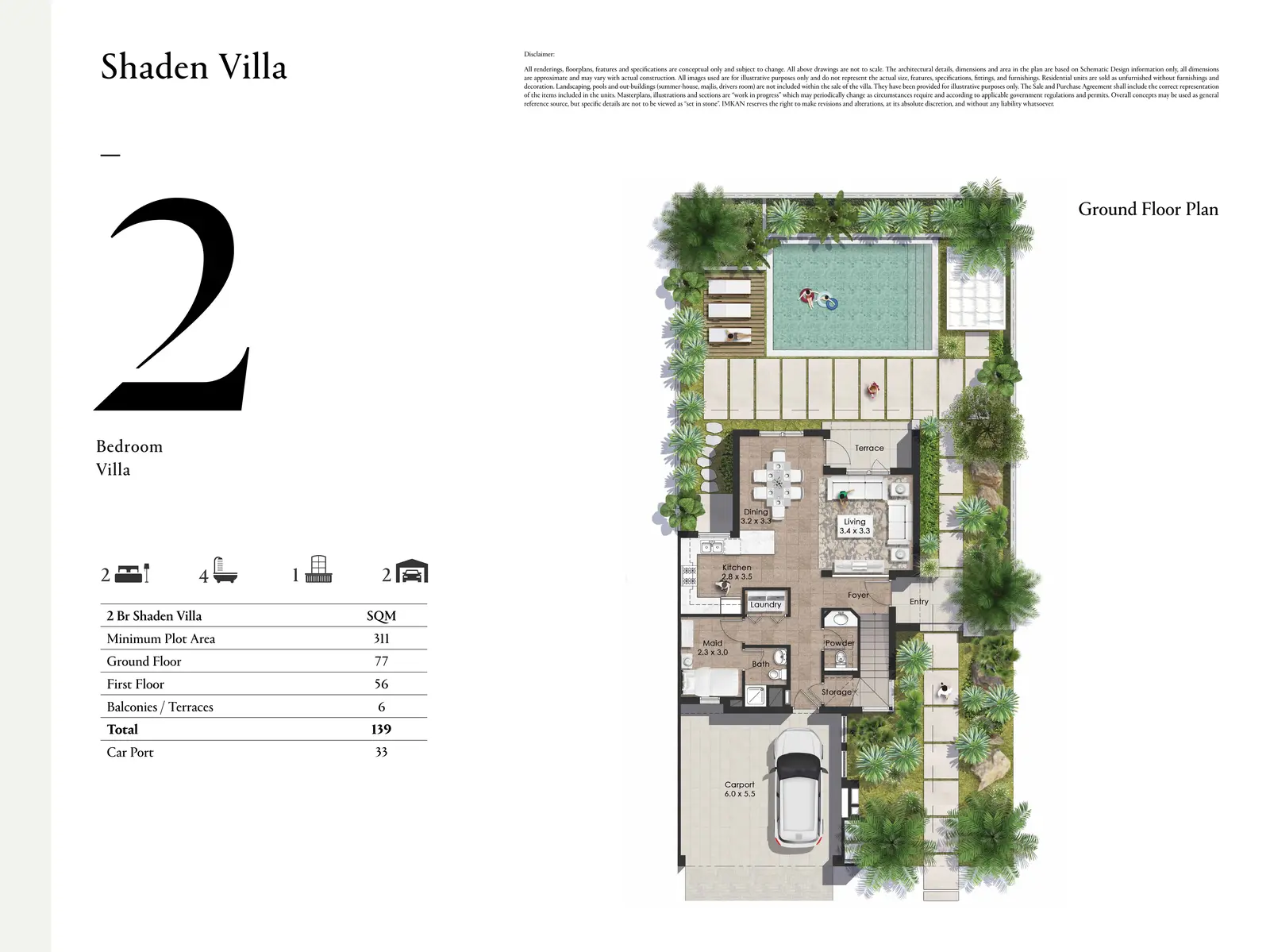 2 Bedroom Shaden Villa