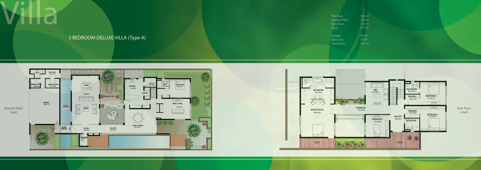 5 Bedroom Duplex Villa Type A