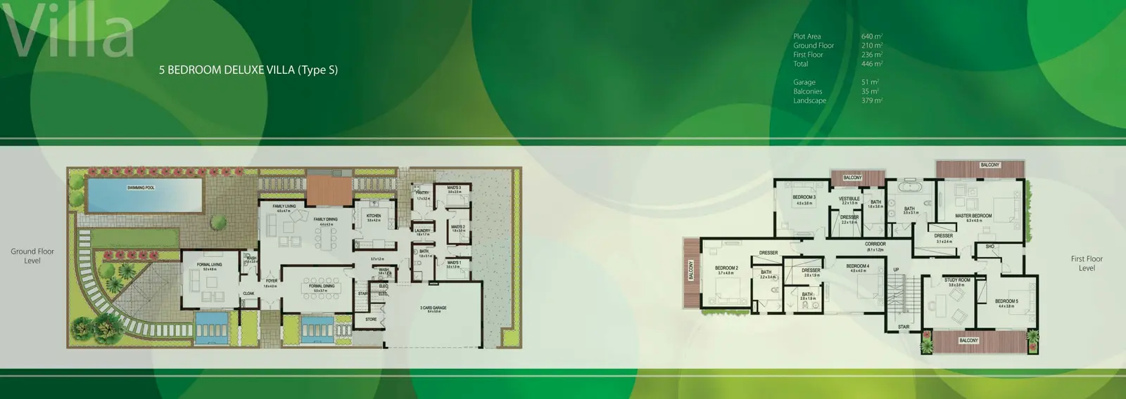 5 Bedroom Duplex Villa Type S