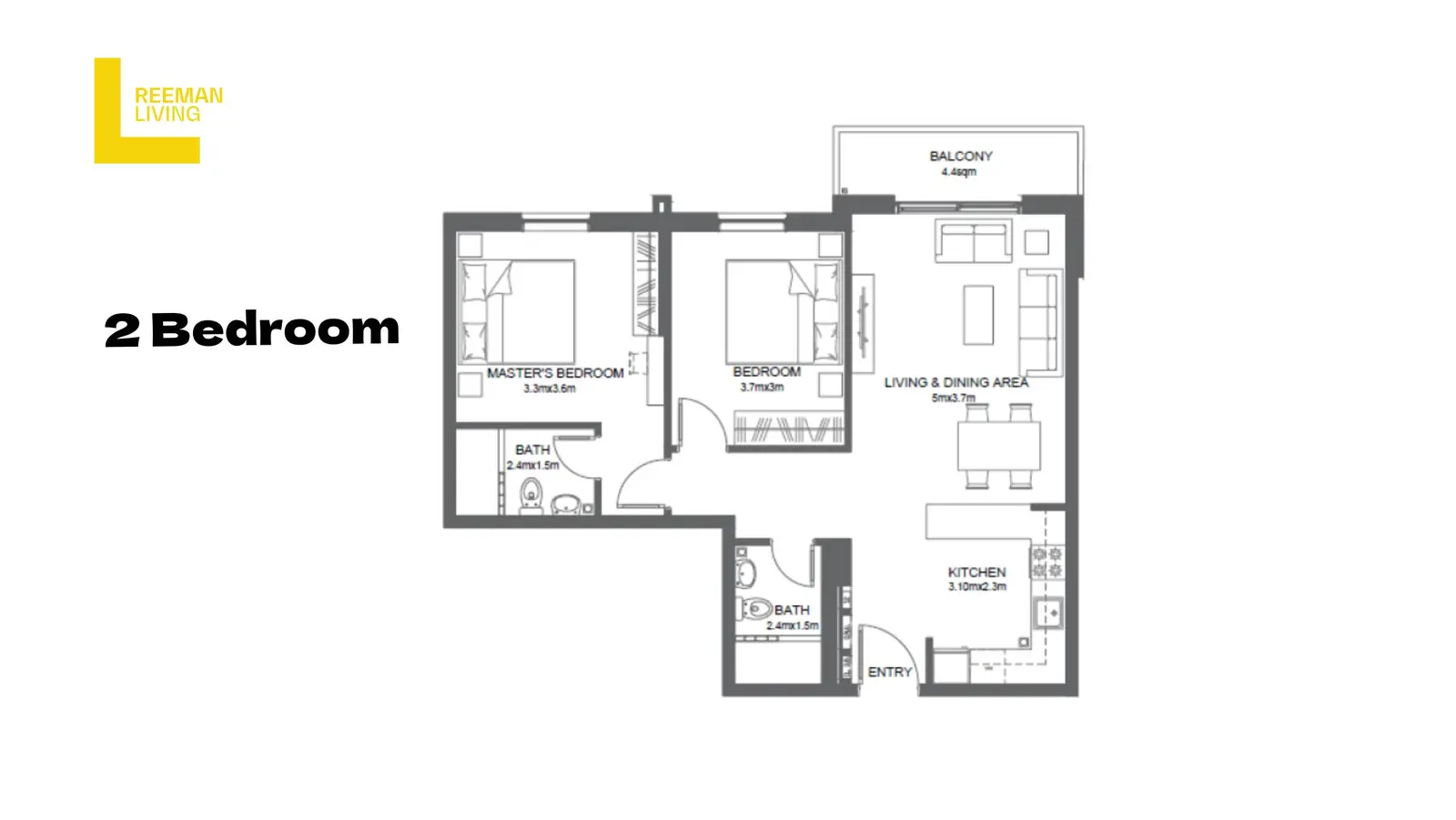 2 Bedroom