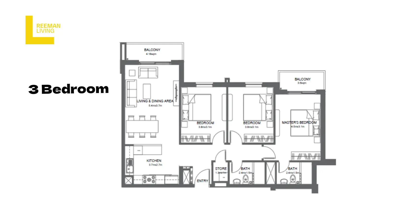 3 Bedroom