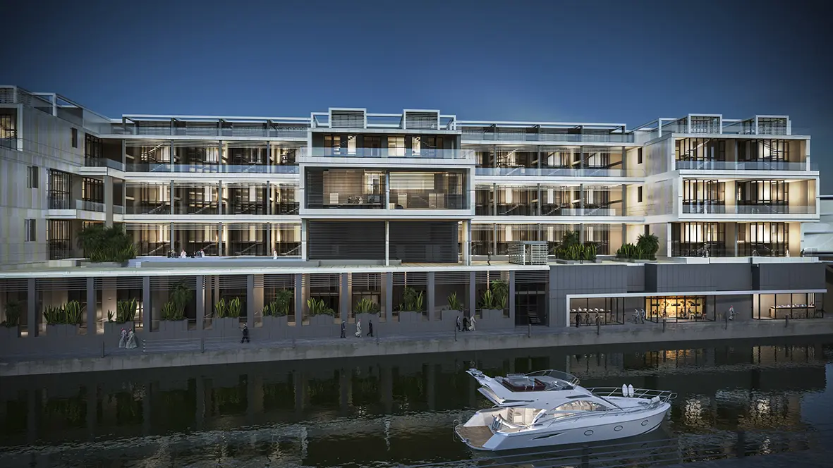 Resort-style swimming pool and outdoor recreation area at Al Raha Lofts 2 Abu Dhabi