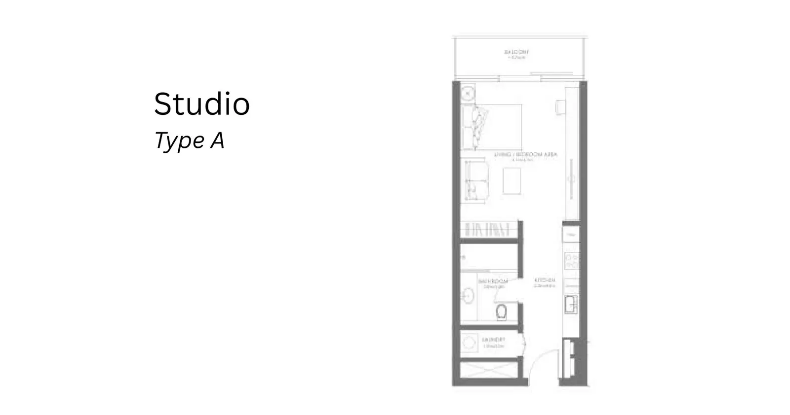 Studio Apartment floor plan