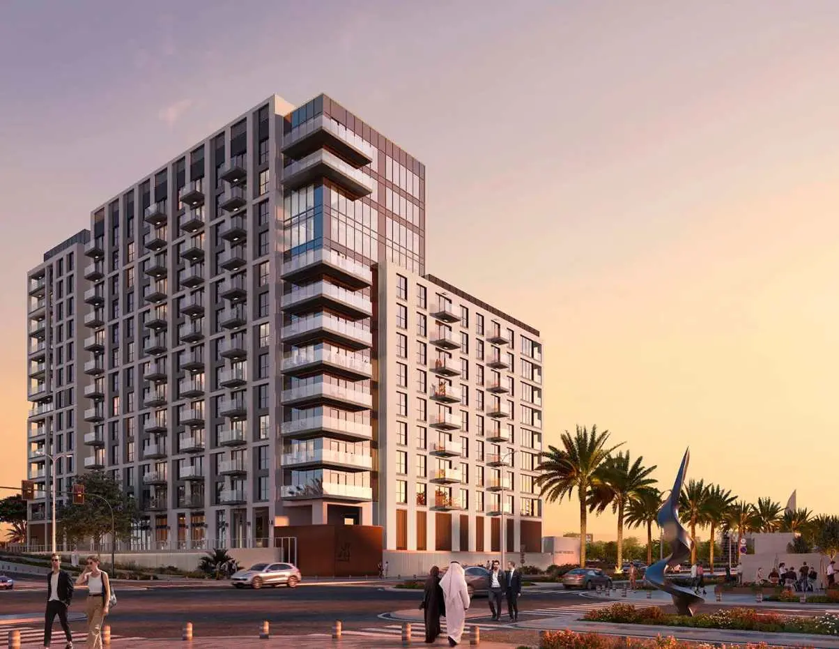 Master plan of Manarat Living on Saadiyat Island showcasing residential buildings, landscaped amenities, and thoughtfully planned community spaces in Abu Dhabi.
