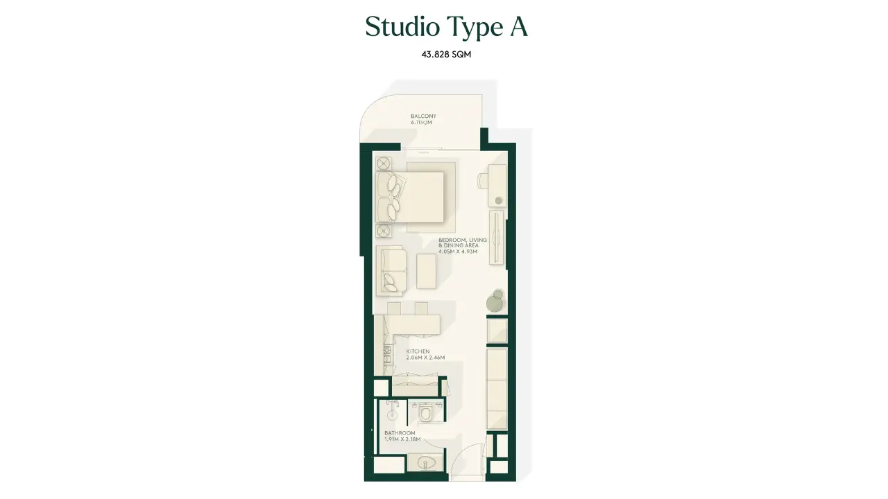 Studio floor plan