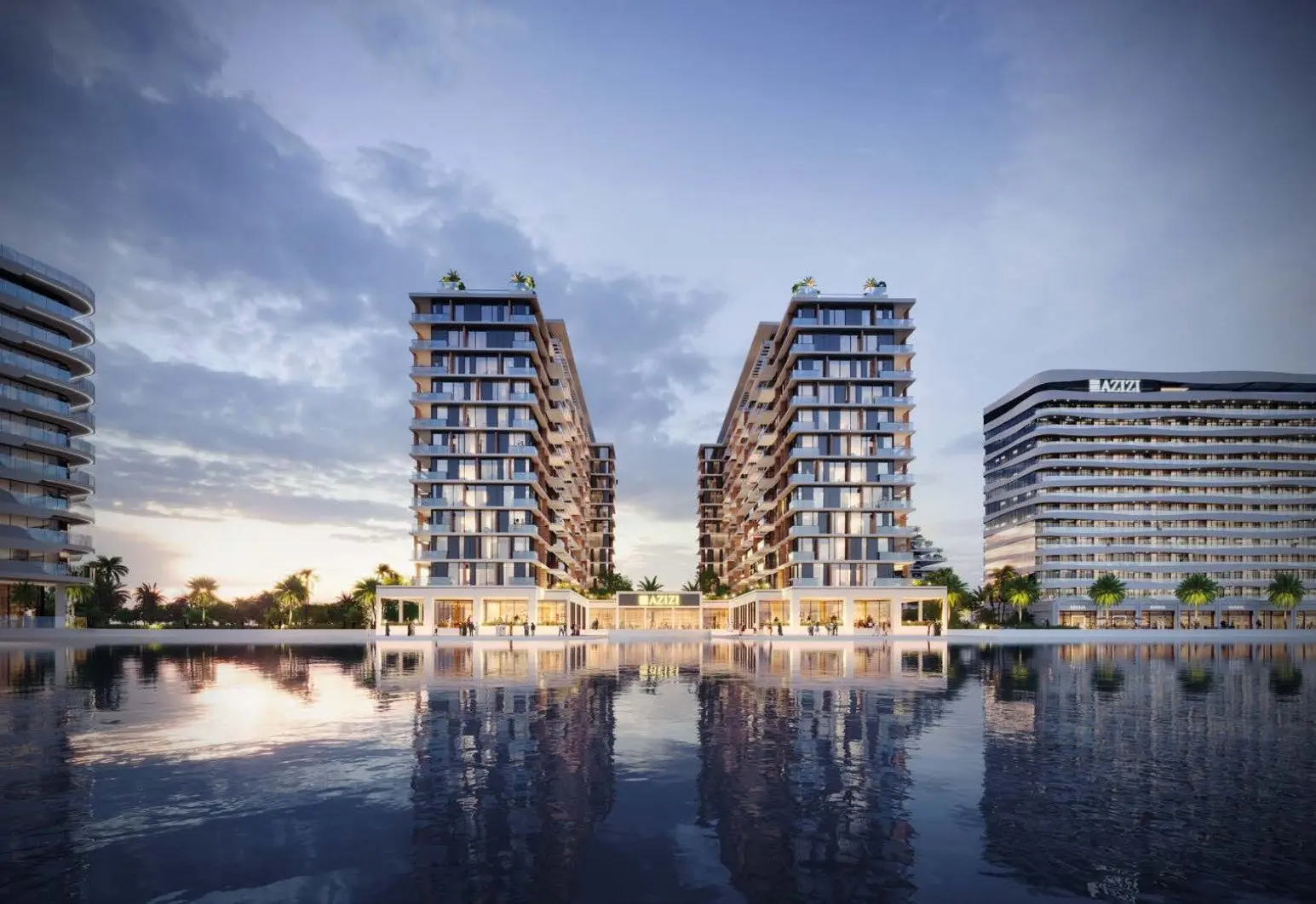 Azizi Venice Buildings 7 and 14 master plan