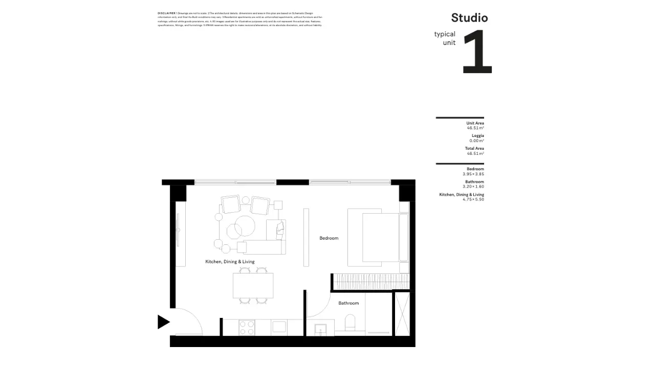 Studio floor plan