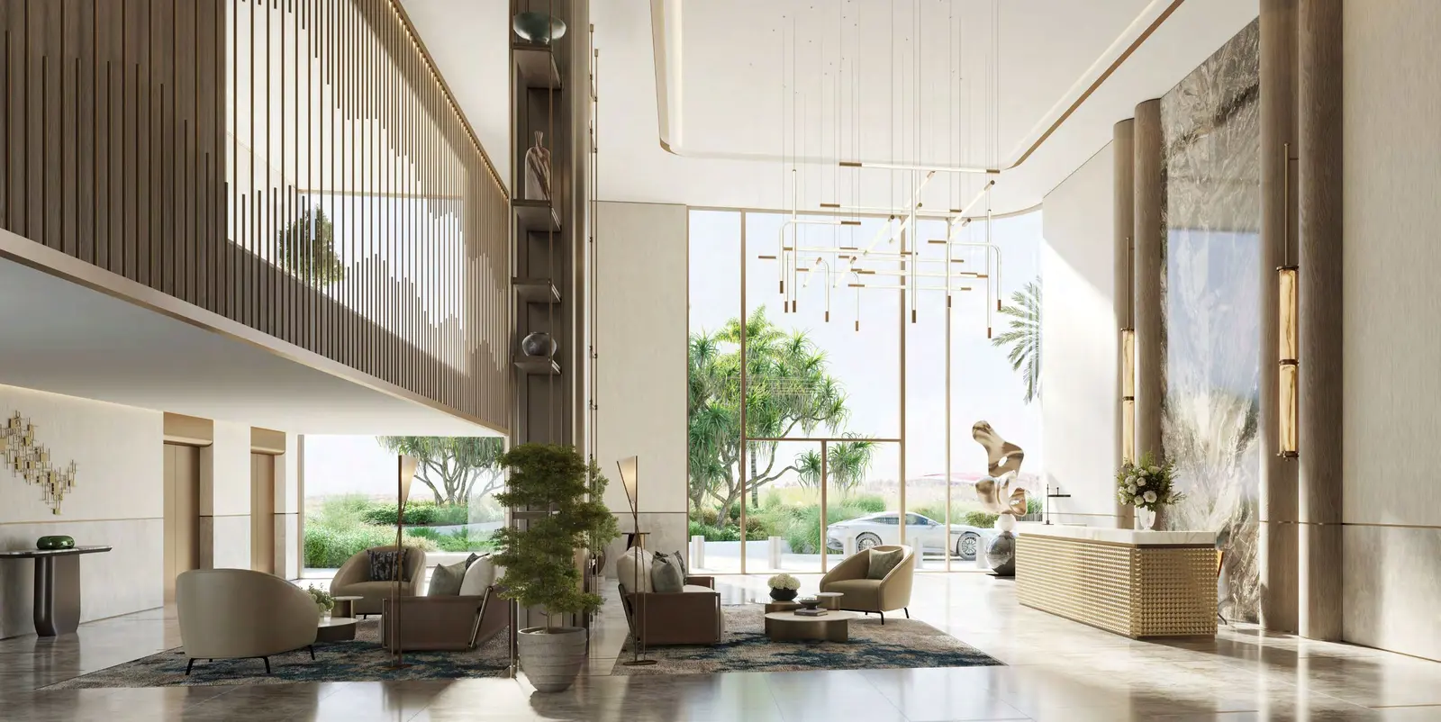 Waldorf Astoria Residences Yas gym on Yas Island featuring modern fitness facilities and luxury wellness interior design.