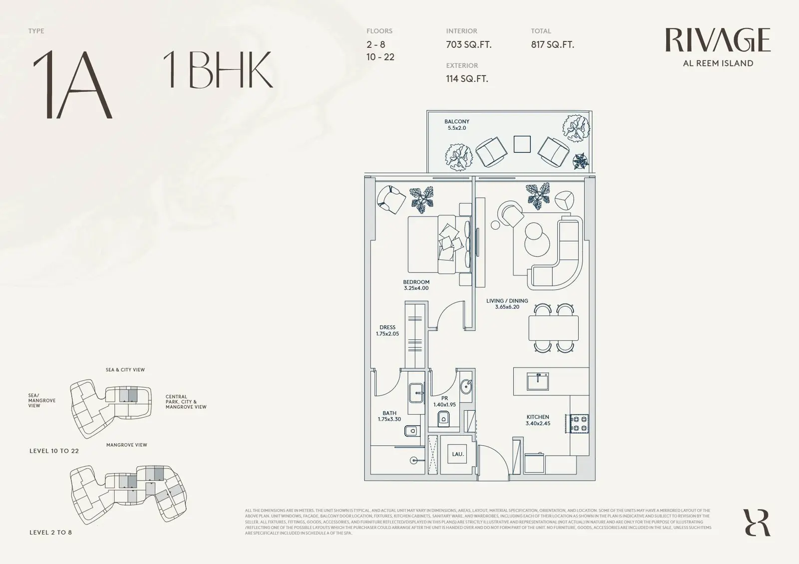 1 Bedroom floor plan