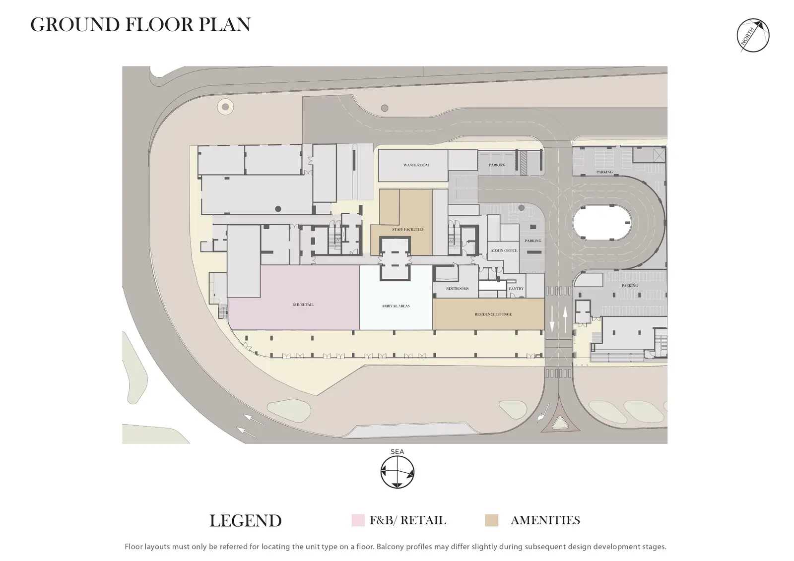 Jumeirah Branded Residence Floor plates Ground Floor