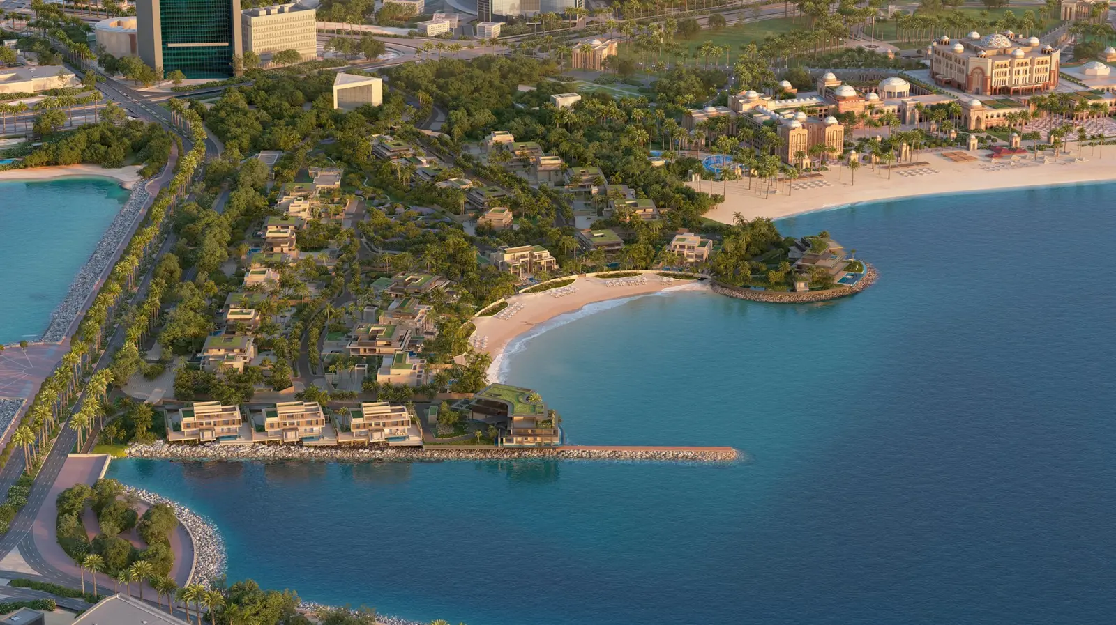 Lifestyle imagery from the upcoming project Emirates Palace Mansions brochure showing luxury living near Emirates Palace.