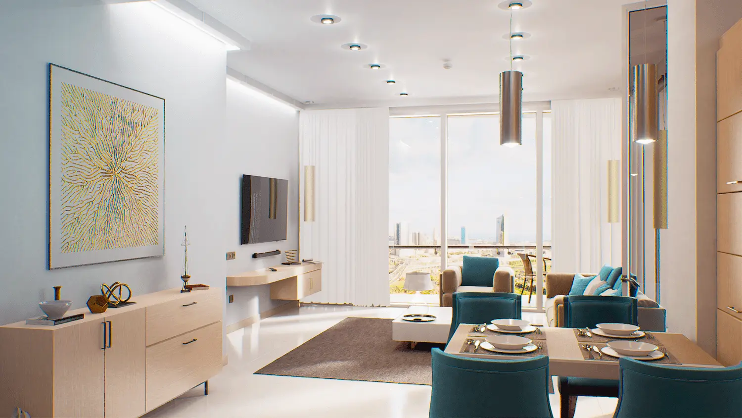 Golf Views Seven City in Jumeirah Lake Towers (JLT) by Seven Tides - Interior Image 4