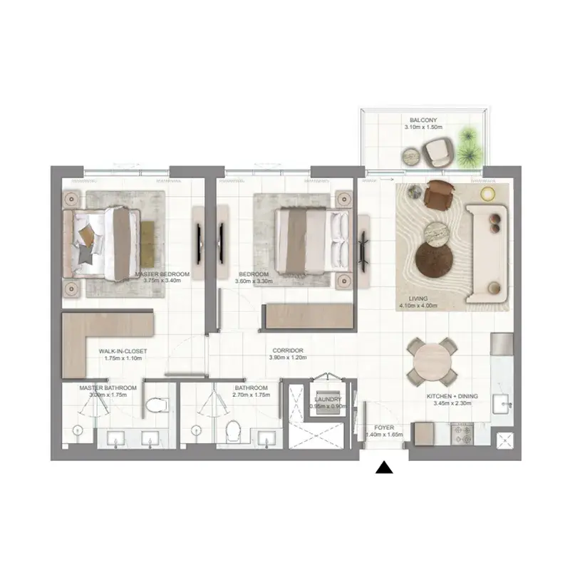 2 Bedrooms apartments - Golf Vale