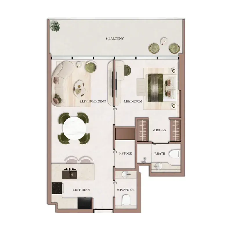 1 Bedroom apartments - Havencia