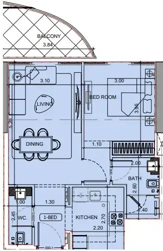 1 Bedroom apartments - Project Maybach