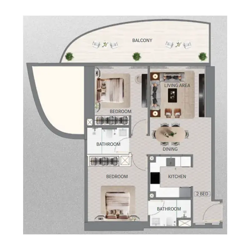 2 Bedrooms apartments - Maybach Ultimate Luxury