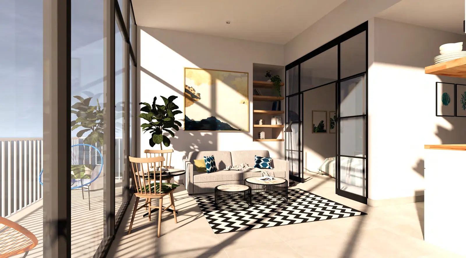 The Community Motor City in Motor City by AQUA Properties - Interior Image 1
