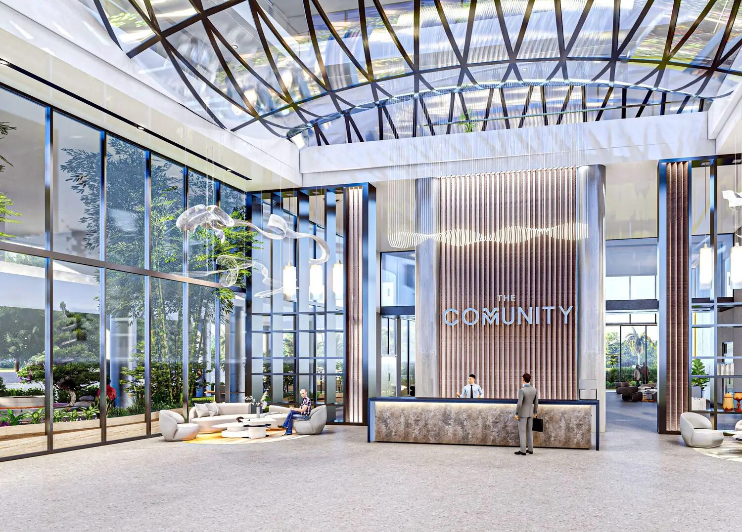 The Community Sports Arena in Dubai Sports City by AQUA Properties - Exterior Image 1
