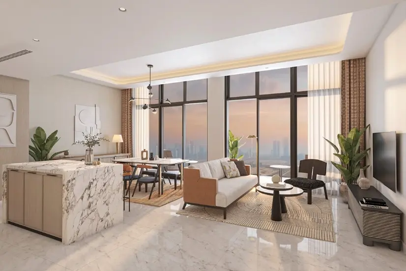 Creek Views 3 in Dubai Healthcare City by Azizi - Interior Image 2