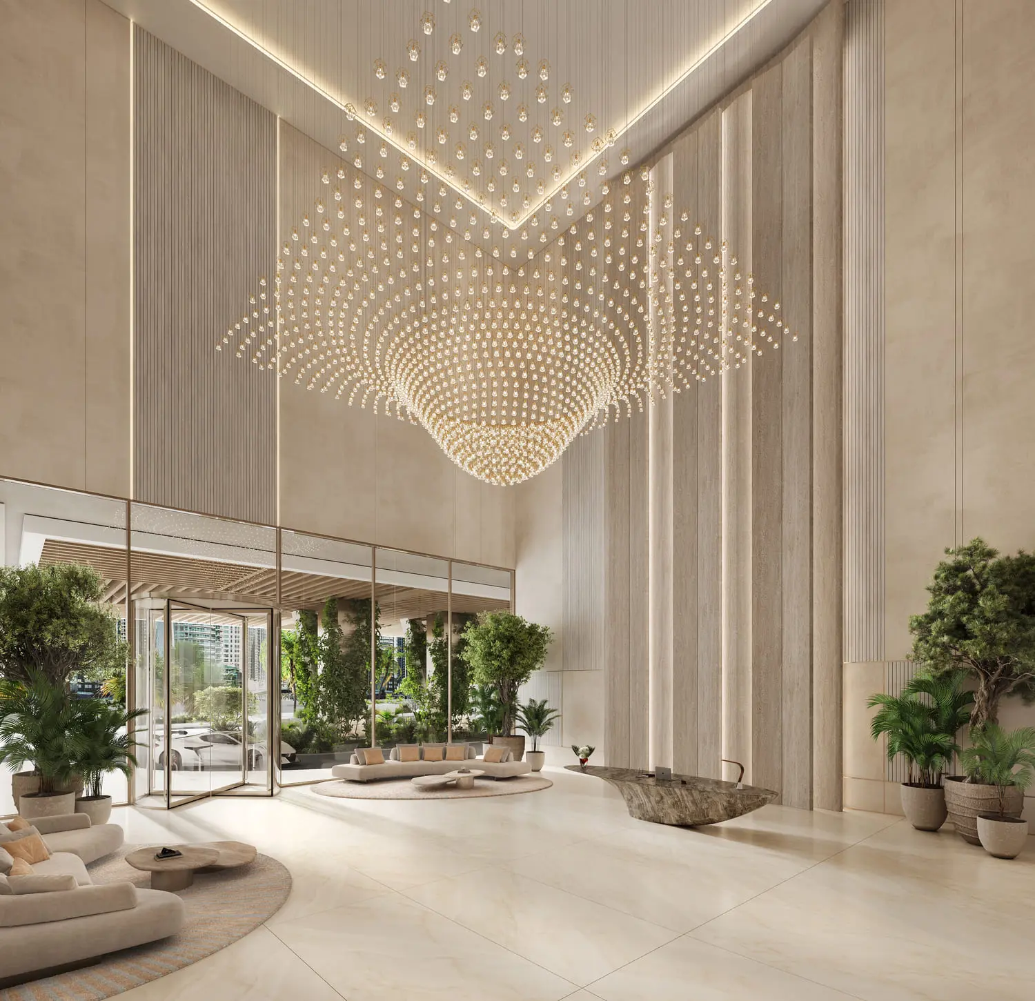 Fairmont Residences Solara Tower in Downtown Dubai by SOL Properties - Exterior Image 1