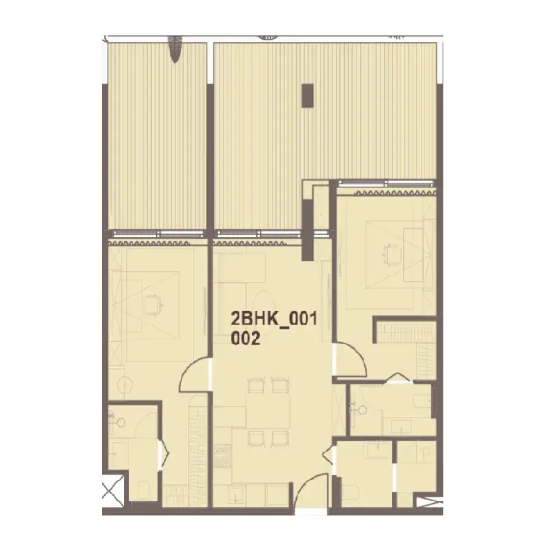 2 Bedrooms apartments - J-Haus Residence