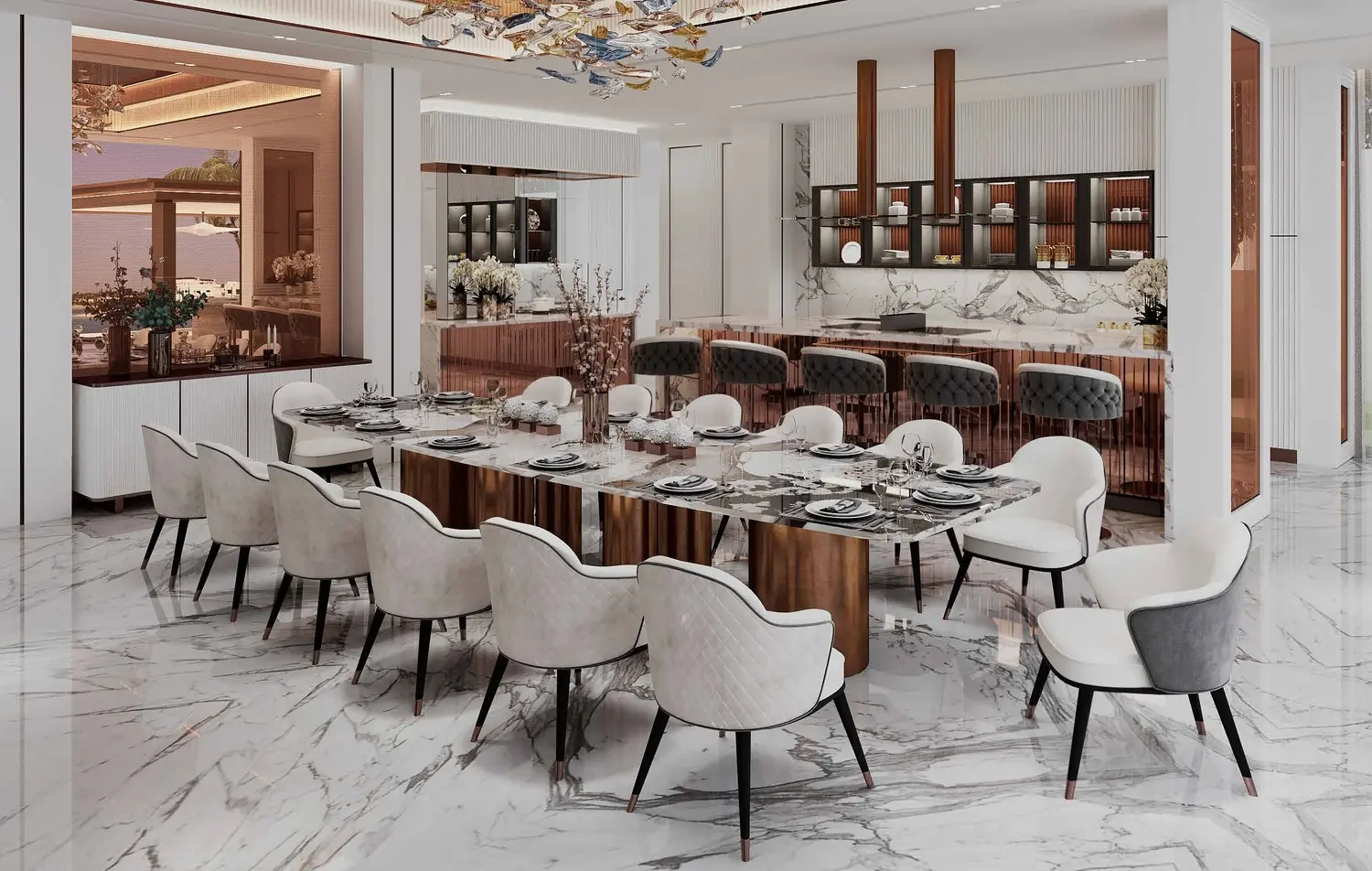 Villa Elaine in Palm Jumeirah by Amali Properties - Interior Image 4